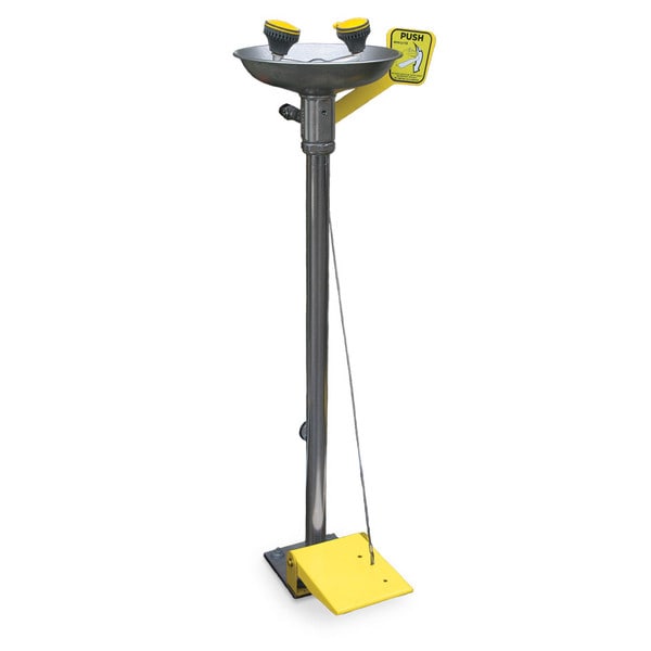 ECO-62000-F Eye/Facewash Unit | Freestanding Facewash Unit Hand/Foot Operated Eyewash Face Wash | Safety Showers | Safety | Ecospill | Lab Eyewash | Brisbane Sydney Melbourne Perth Adelaide Canberra